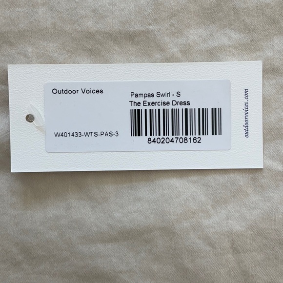 NWT Outdoor Voices The Exercise Dress 2.0 Pampas Swirl Small - Picture 9 of 9
